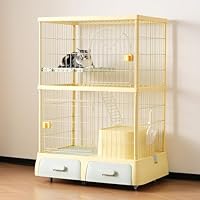 Amazon.co.jp: P PURLOVE 猫 ケージ キャットケージ 2段 ペット